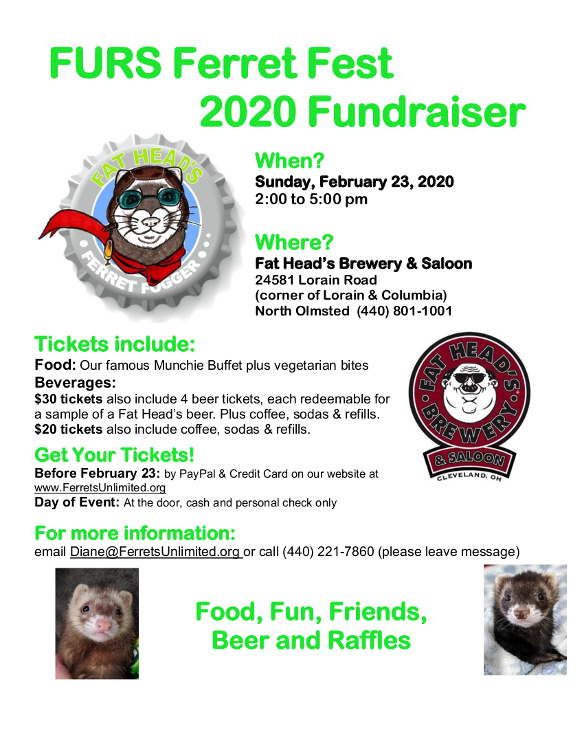 Ferrets Unlimited Rescue Services Cleveland, Ohio